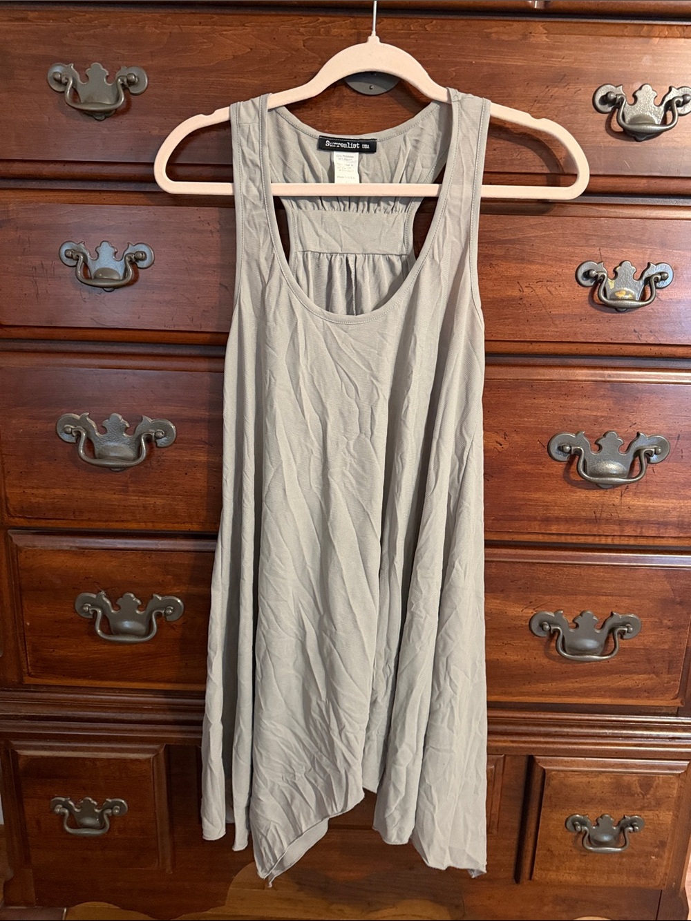 Surrealist Sleeveless Gray Nolan Tunic
